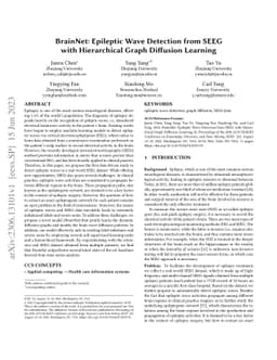 BrainNet: Epileptic Wave Detection from SEEG with Hierarchical Graph
  Diffusion Learning