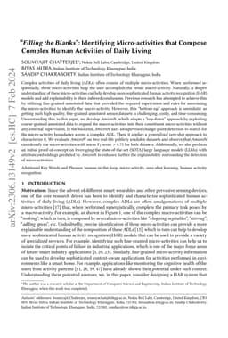 "Filling the Blanks'': Identifying Micro-activities that Compose Complex
  Human Activities of Daily Living