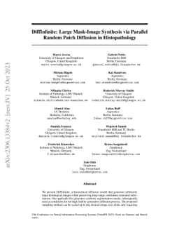 DiffInfinite: Large Mask-Image Synthesis via Parallel Random Patch
  Diffusion in Histopathology