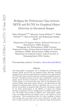 Bridging the Performance Gap between DETR and R-CNN for Graphical Object
  Detection in Document Images