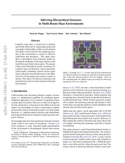 Inferring Hierarchical Structure in Multi-Room Maze Environments