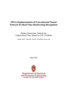 FPGA Implementation of Convolutional Neural Network for Real-Time
  Handwriting Recognition