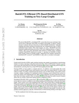BatchGNN: Efficient CPU-Based Distributed GNN Training on Very Large
  Graphs