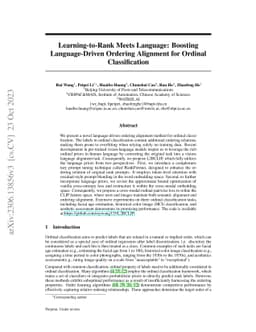 Learning-to-Rank Meets Language: Boosting Language-Driven Ordering
  Alignment for Ordinal Classification