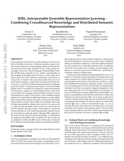 IERL: Interpretable Ensemble Representation Learning -- Combining
  CrowdSourced Knowledge and Distributed Semantic Representations