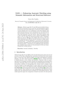 SAM++: Enhancing Anatomic Matching using Semantic Information and
  Structural Inference