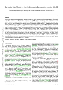 Leveraging Brain Modularity Prior for Interpretable Representation
  Learning of fMRI