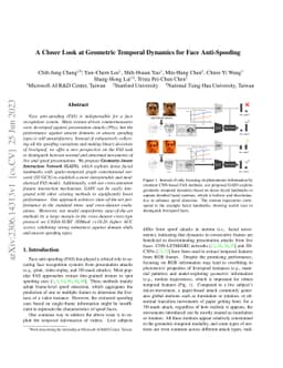 A Closer Look at Geometric Temporal Dynamics for Face Anti-Spoofing