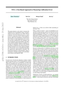 TCE: A Test-Based Approach to Measuring Calibration Error