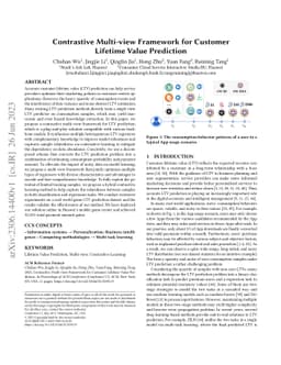 Contrastive Multi-view Framework for Customer Lifetime Value Prediction