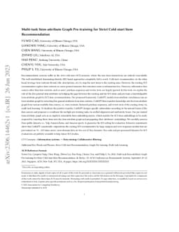 Multi-task Item-attribute Graph Pre-training for Strict Cold-start Item
  Recommendation
