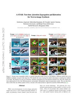 A-STAR: Test-time Attention Segregation and Retention for Text-to-image
  Synthesis