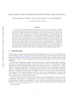 Improved Bayes Risk Can Yield Reduced Social Welfare Under Competition