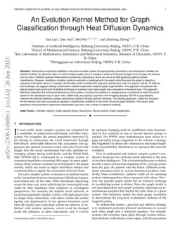 An Evolution Kernel Method for Graph Classification through Heat
  Diffusion Dynamics