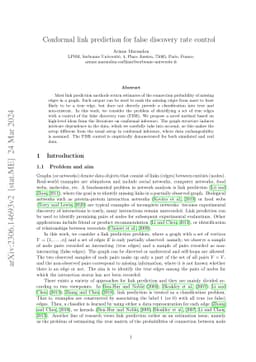 Conformal link prediction for false discovery rate control