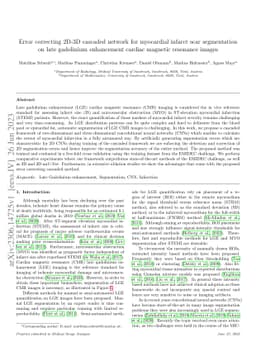 Error correcting 2D-3D cascaded network for myocardial infarct scar segmentation on late gadolinium enhancement cardiac magnetic resonance images