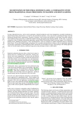 Segmentation of Industrial Burner Flames: A Comparative Study from
  Traditional Image Processing to Machine and Deep Learning