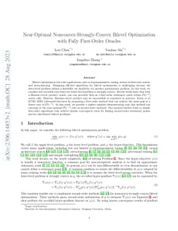 Near-Optimal Nonconvex-Strongly-Convex Bilevel Optimization with Fully
  First-Order Oracles