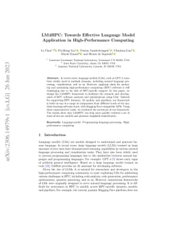 LM4HPC: Towards Effective Language Model Application in High-Performance
  Computing