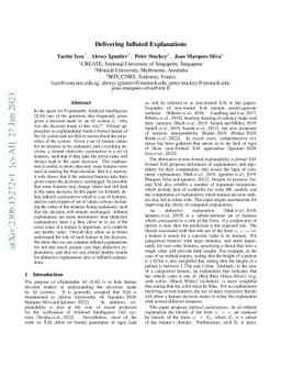 Delivering Inflated Explanations