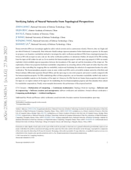 Verifying Safety of Neural Networks from Topological Perspectives