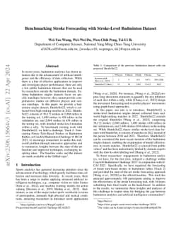 Benchmarking Stroke Forecasting with Stroke-Level Badminton Dataset
