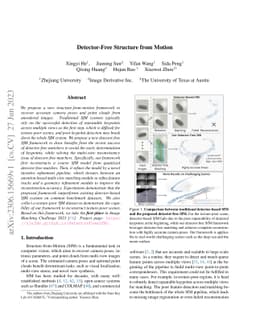 Detector-Free Structure from Motion