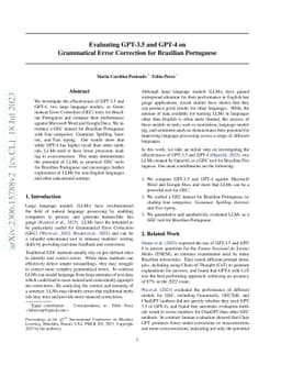 Evaluating GPT-3.5 and GPT-4 on Grammatical Error Correction for
  Brazilian Portuguese