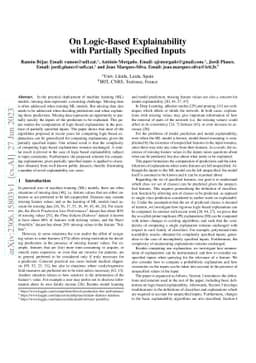 On Logic-Based Explainability with Partially Specified Inputs