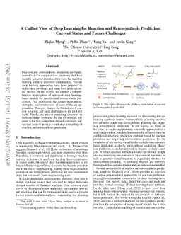 A Unified View of Deep Learning for Reaction and Retrosynthesis
  Prediction: Current Status and Future Challenges