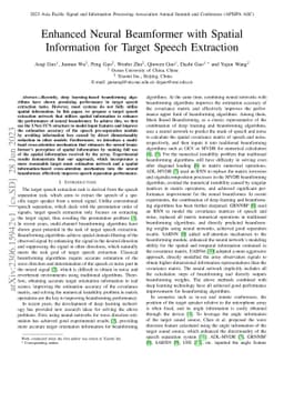 Enhanced Neural Beamformer with Spatial Information for Target Speech
  Extraction