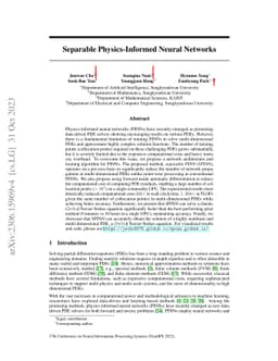 Separable Physics-Informed Neural Networks