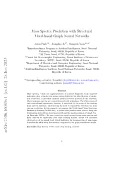 Mass Spectra Prediction with Structural Motif-based Graph Neural
  Networks