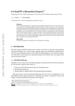 Is ChatGPT a Biomedical Expert? -- Exploring the Zero-Shot Performance
  of Current GPT Models in Biomedical Tasks