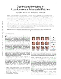 Distributional Modeling for Location-Aware Adversarial Patches
