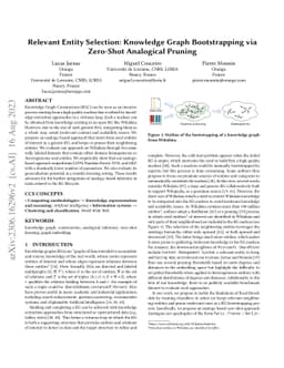 Relevant Entity Selection: Knowledge Graph Bootstrapping via Zero-Shot
  Analogical Pruning