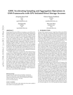 Accelerating Sampling and Aggregation Operations in GNN Frameworks with
  GPU Initiated Direct Storage Accesses