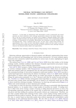 Neural networks can detect model-free static arbitrage strategies