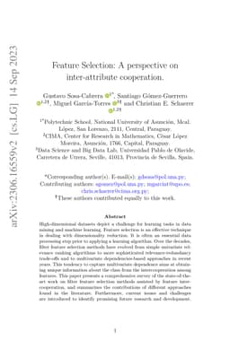 Feature Selection: A perspective on inter-attribute cooperation