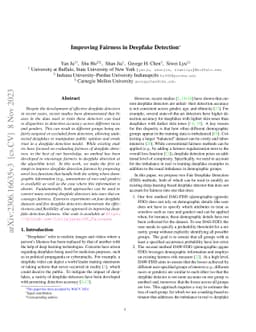 Improving Fairness in Deepfake Detection