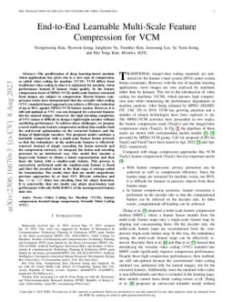 End-to-End Learnable Multi-Scale Feature Compression for VCM
