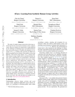 M3Act: Learning from Synthetic Human Group Activities
