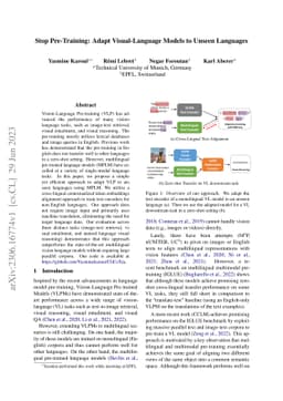 Stop Pre-Training: Adapt Visual-Language Models to Unseen Languages
