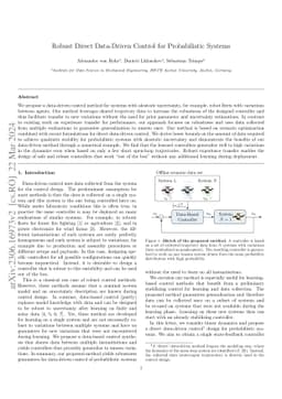 Robust Direct Data-Driven Control for Probabilistic Systems