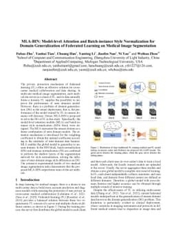 MLA-BIN: Model-level Attention and Batch-instance Style Normalization
  for Domain Generalization of Federated Learning on Medical Image Segmentation
