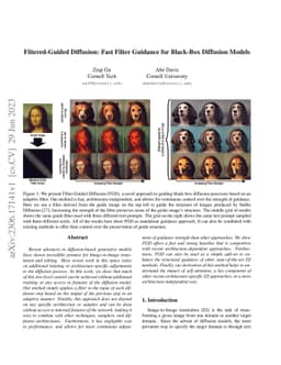 Filtered-Guided Diffusion: Fast Filter Guidance for Black-Box Diffusion
  Models