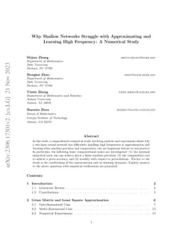 Why Shallow Networks Struggle with Approximating and Learning High
  Frequency: A Numerical Study