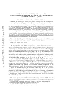 Multigrid-Augmented Deep Learning Preconditioners for the Helmholtz
  Equation using Compact Implicit Layers