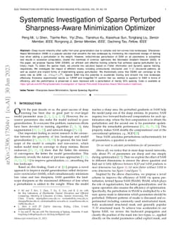 Systematic Investigation of Sparse Perturbed Sharpness-Aware
  Minimization Optimizer