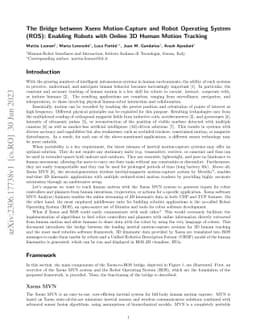 The Bridge between Xsens Motion-Capture and Robot Operating System
  (ROS): Enabling Robots with Online 3D Human Motion Tracking